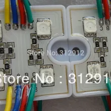 20 шт/стенд 5050 SMD светодиодный модуль rgb, вход DC12V, пластиковый чехол