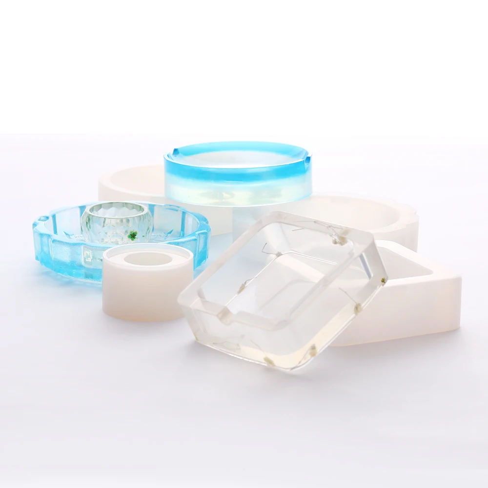

Jewelry Decoration Ashtray Silicone Molds Art Epoxy Resin Casting Coaster Flower Pot Pen Holder Candle Soap Holder