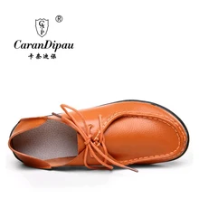 Shoes Woman 2016 Genuine Leather Women Shoes Flats 3 Colors Loafers cow Slip On Women’s Flat Shoes Moccasins Plus Size 35-41