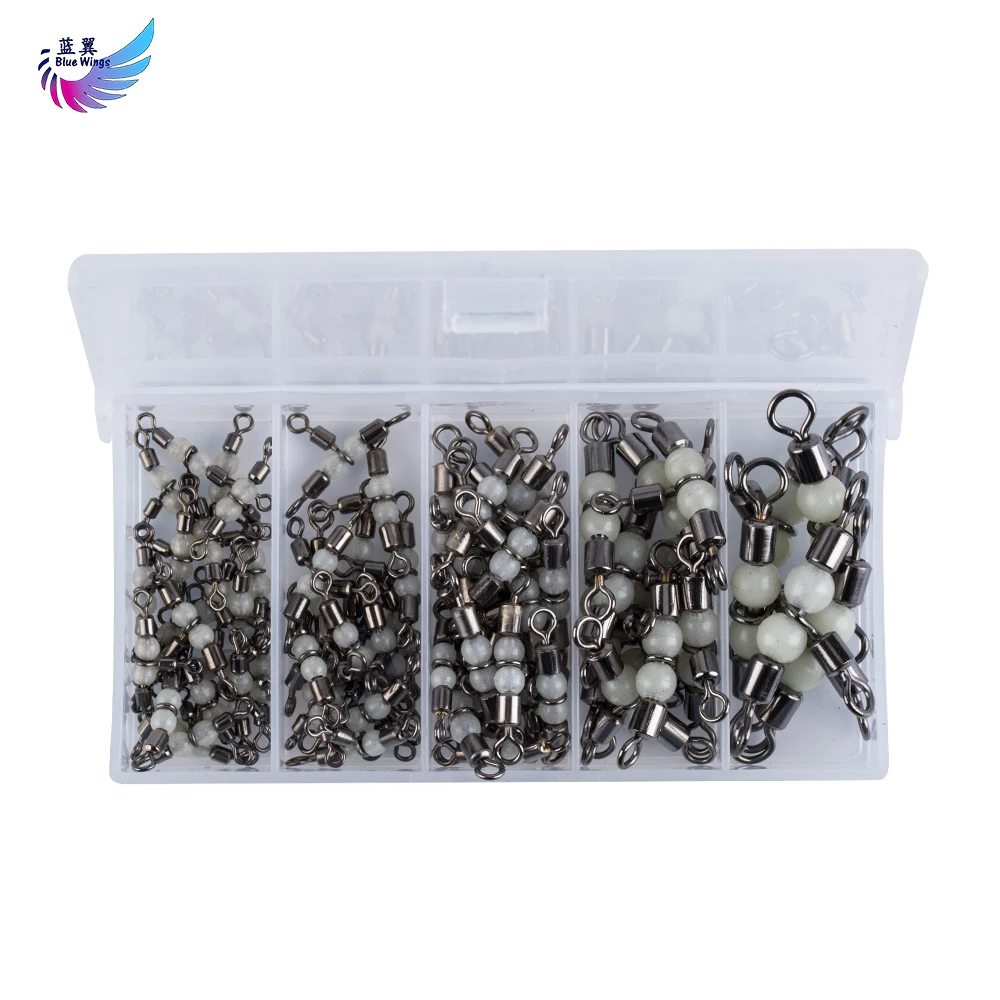 

45pcs three crossed glow ball terminal tackle crossed swivel and snap Connector Carp Fishing Accessories