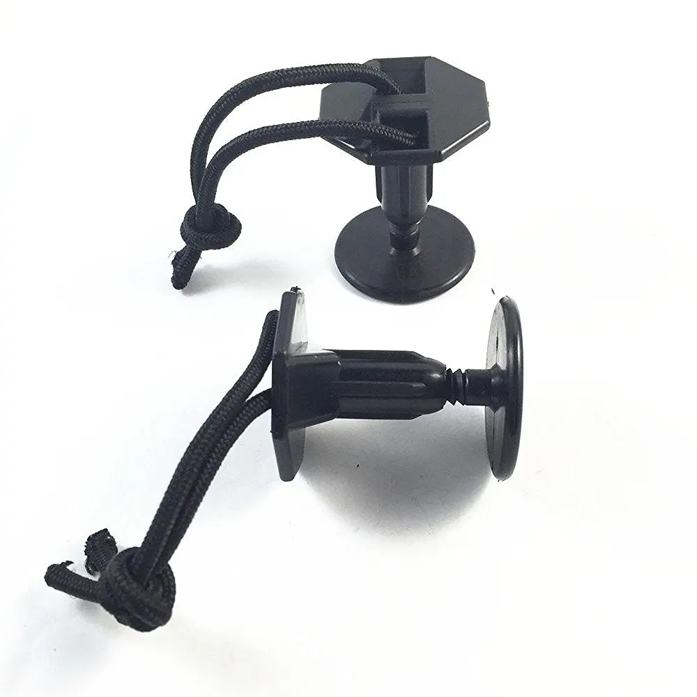 6 PCS Durable Plastic Bodyboard Surfboard Leash Plugs Bodyboard Plug With Cord String Accessories Black 6 PCS Durable Plastic Bodyboard Surfboard Leash Plugs Bodyboard Plug With Cord String Accessories Black