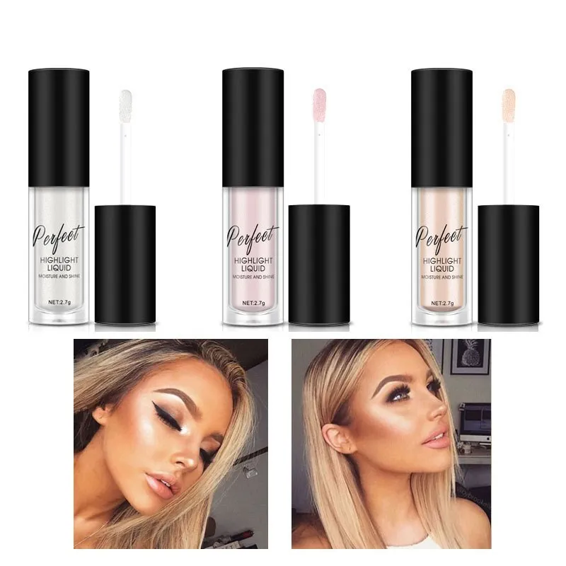 

2018 New Illuminator Contouring Makeup Highlighter Face Brightener Concealer Liquid Primer Bronzer Face Glow Kit Cosmetics
