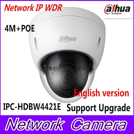 

Brand IP Camera 4MP HD WDR Network Vandal-proof IR Mini Dome Camera IPC-HDBW4421E Support Multiple Network Monitoring