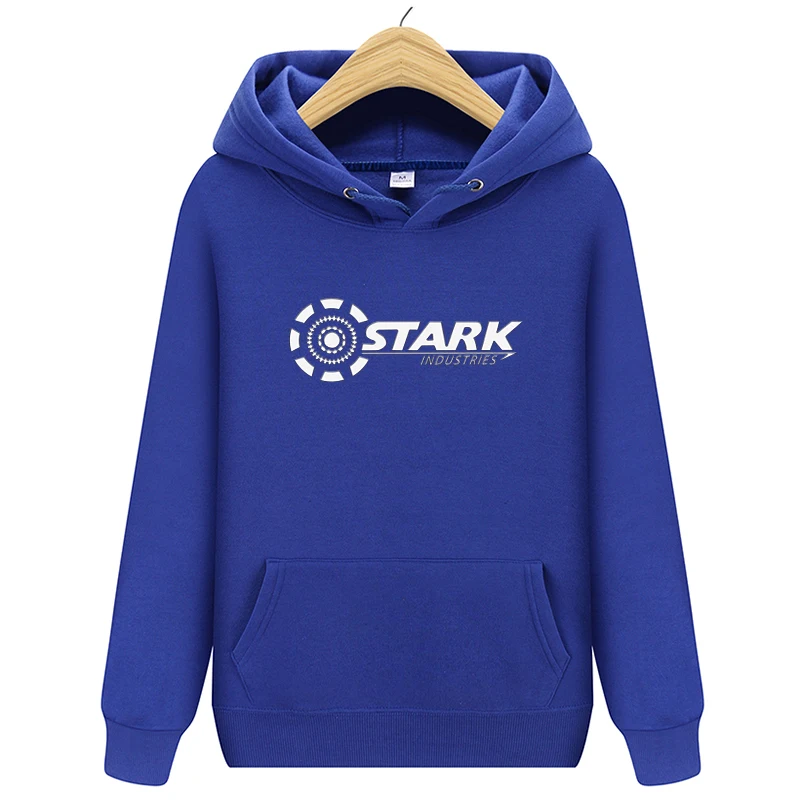 Новые Брендовые мужские толстовки STARK INDUSTRIES, зимние модные толстовки Kpop для мужчин и женщин, повседневные свободные толстовки Harajuku