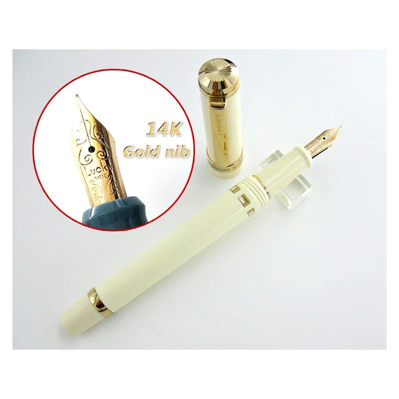 Yong Sheng 698 14K gold nib demonstration transparent piston