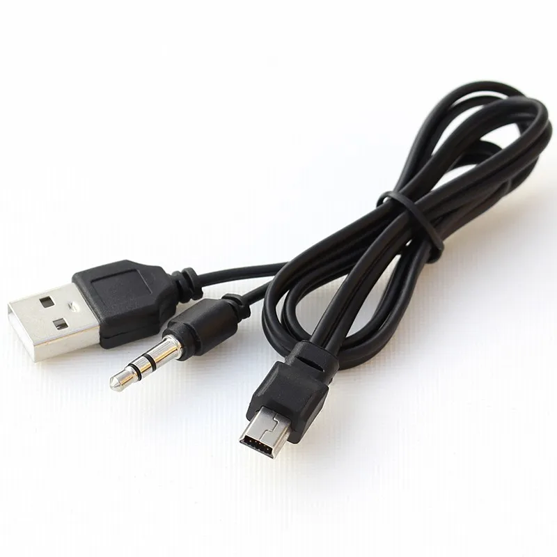 2 in 1 For Bluetooth Player Portable Speaker USB Cable Jack 3.5mm AUX