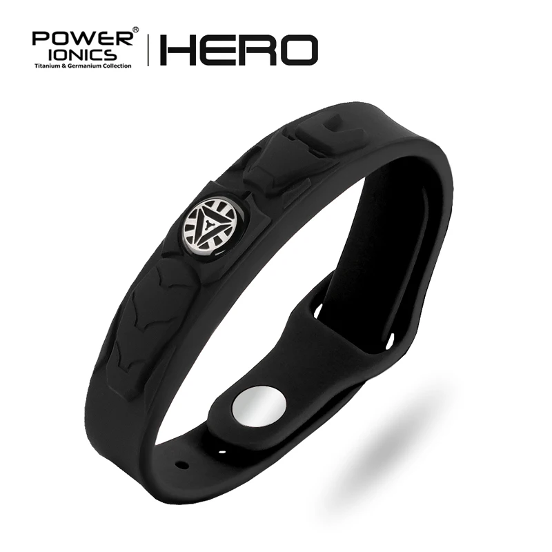 Спортивный браслет Power Ionics новый HERO IRONMAN 3000 ионов/cc 4 в 1 турмалин и Титан германий