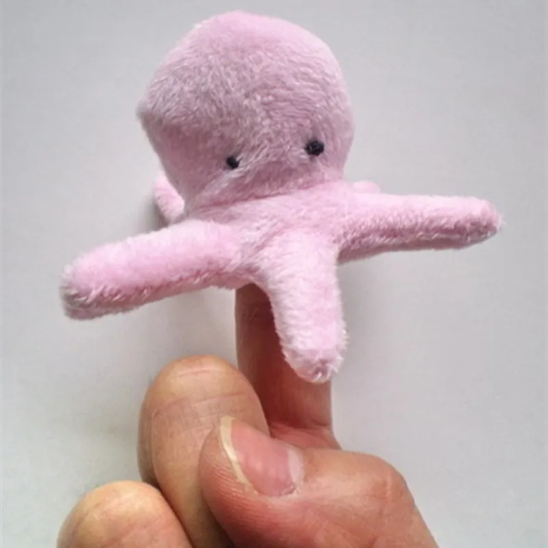 10 шт./лот морские животные Палец Кукольный морское животное плюшевое мягкие игрушки обучающая ткань кукла подарок для ребенка игрушки