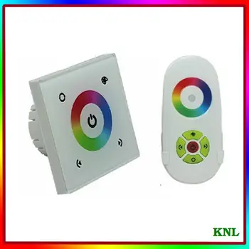 

DC 12V-24V Remote Touch Panel RF Dimmer Controller, Wall-mounted Remote Controller for RGB LED Strip Lights Panel Lamps