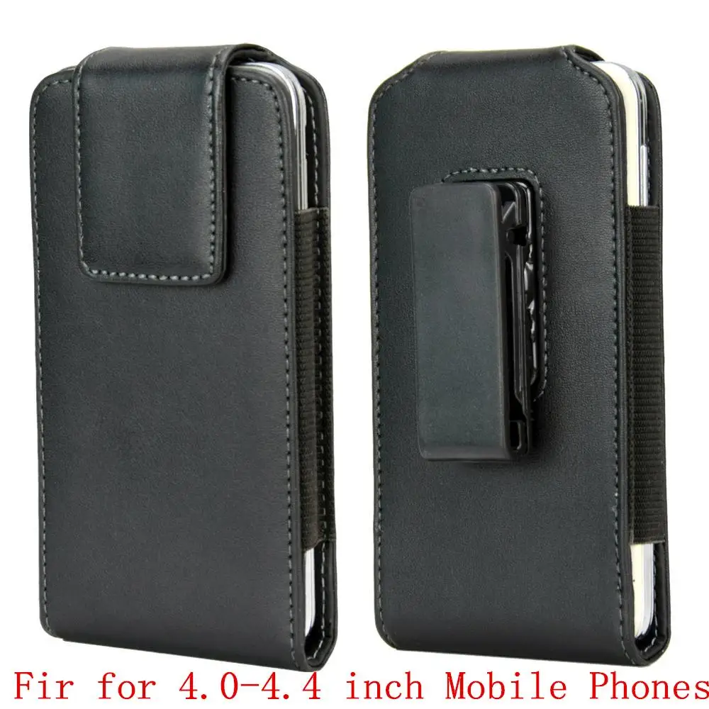 

Vertical Belt Clip Leather Case Fit For 4.0-4.4 inch 360 rotating Holster Cover For iPhone 5s Samsung Galaxy S4 mini S3mini
