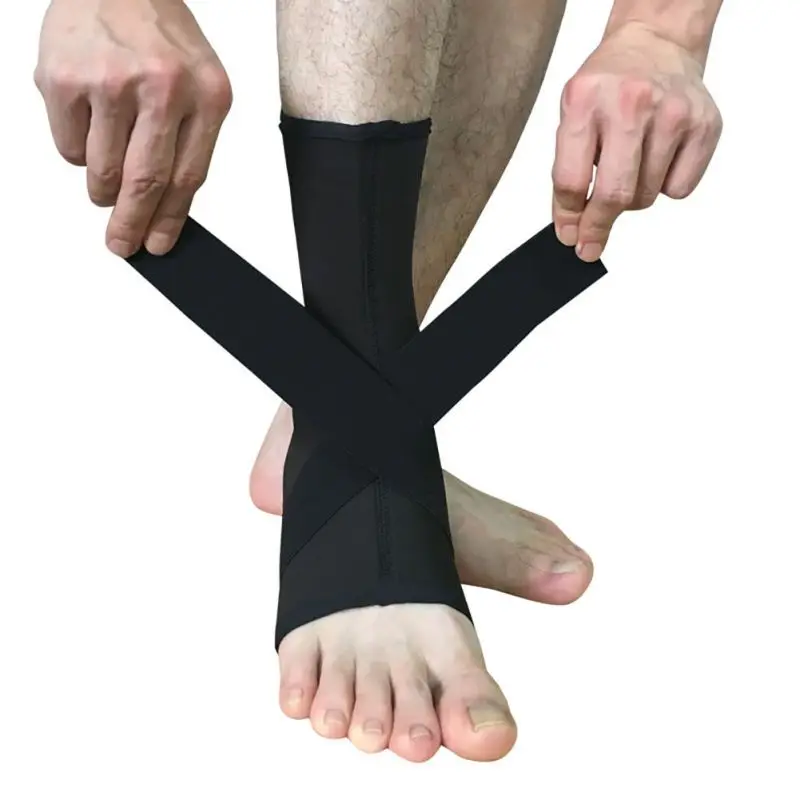 

2017 Ankle Bandage Elastic Brace Guard Support Sport Gym Foot Wrap Protection Sports Safety Ankle Support Strong1 PCS New