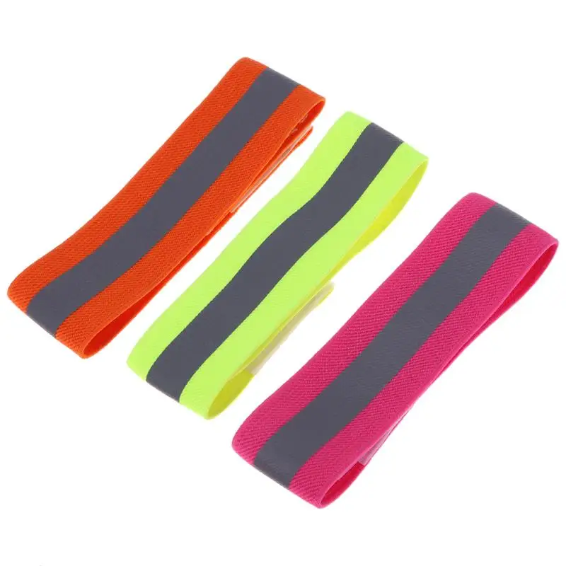 

Ultralight Safety Reflective Sport Arm Band Bicycle Cycling Safety Leg Pants Band Strap Armband for Night Running