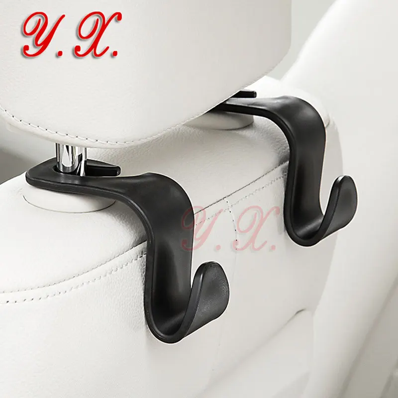 4x Universal Car Seat Back Hooks Vehicle Headrest Hanger Holder Hooks