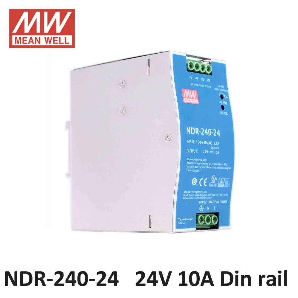24VDC laboratory power supply MEAN WELL NDR 240 24 Single Output 240W