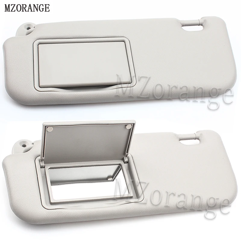MZORANGE sun visor Gray for Toyota Corolla- with a make-up mirror sun visor 74320-02B21 74310-02K91 Auto accessories