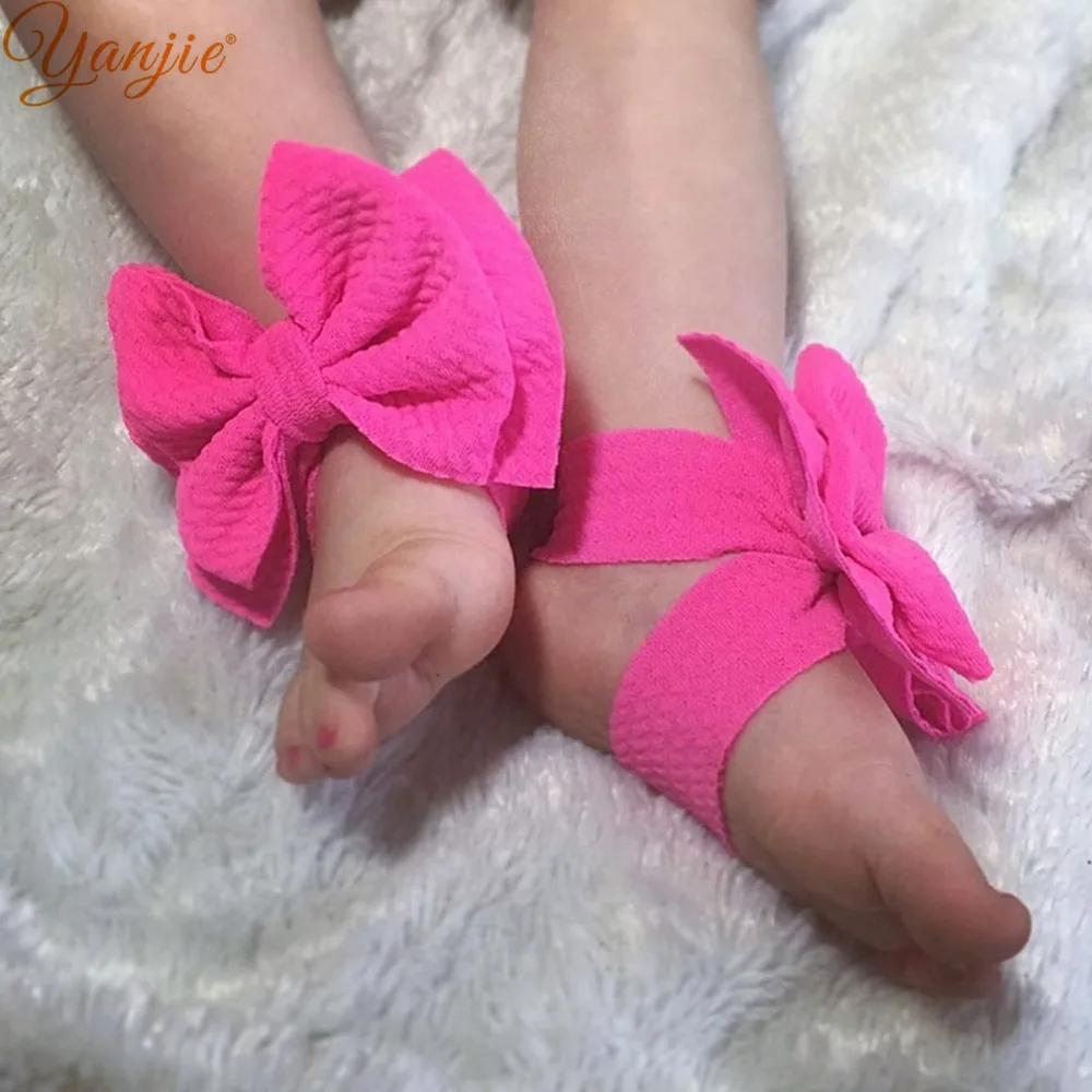 1 пара носков для девочек 2 Слои Hairbow босиком сандалии новорожденных обуви 2020