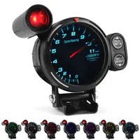Dynoracing 80MM High-Speed Stepper Motor Tachometer with Shift Light - 0-11000 RPM