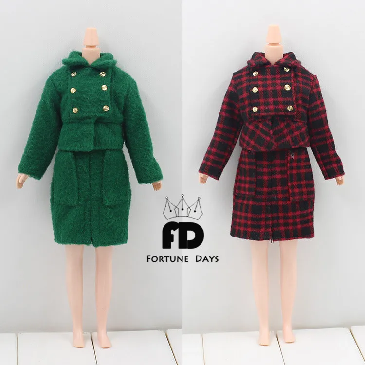 

Free shipping tweed topcoat Suitable for Doll BJD DIY Blyth