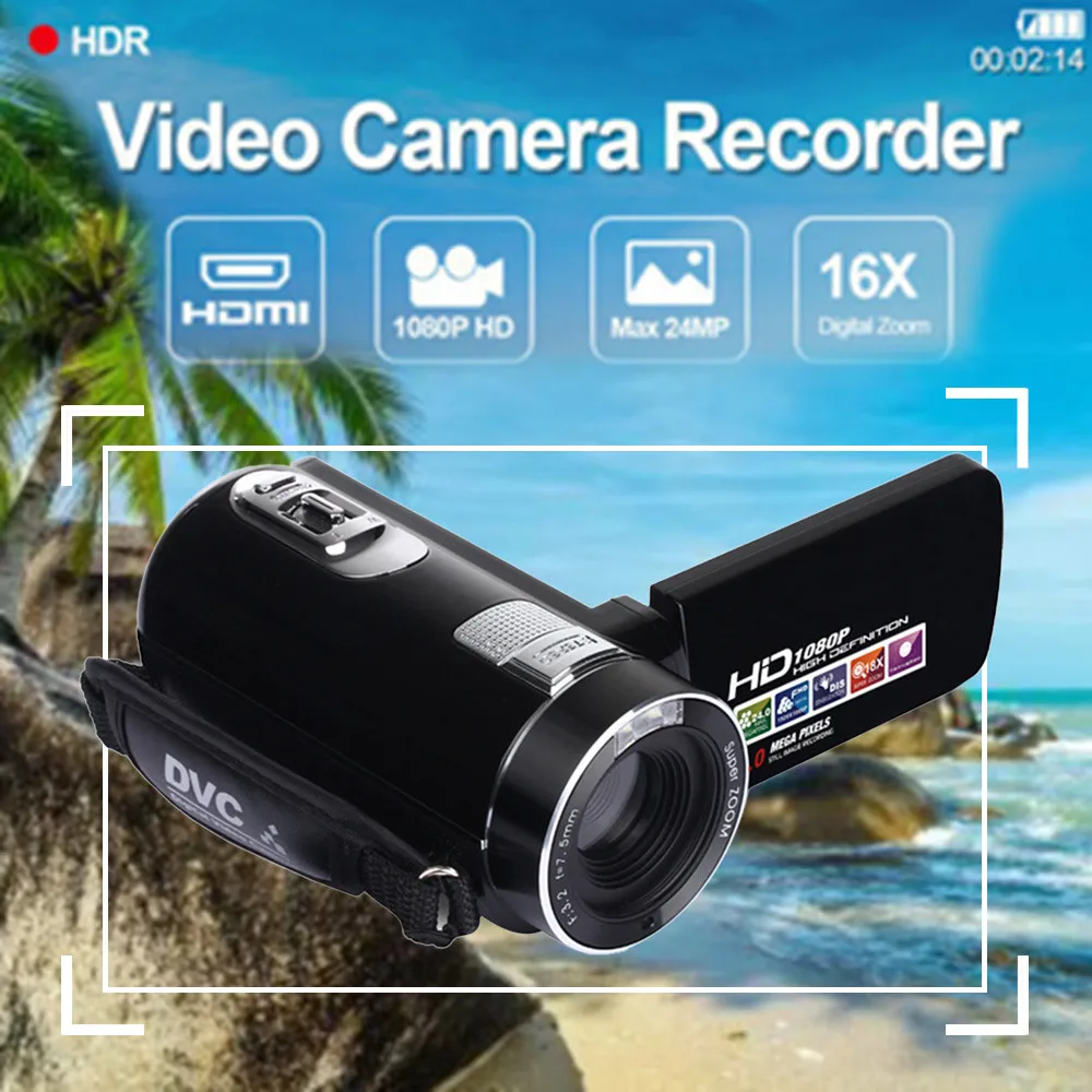 

2018 Top Sale Camera WIFI 3 Inch TFT LCD Face detection HD 1080P 24MP 16X Digital Zoom Camcorder Video DV Camera SD high Quality