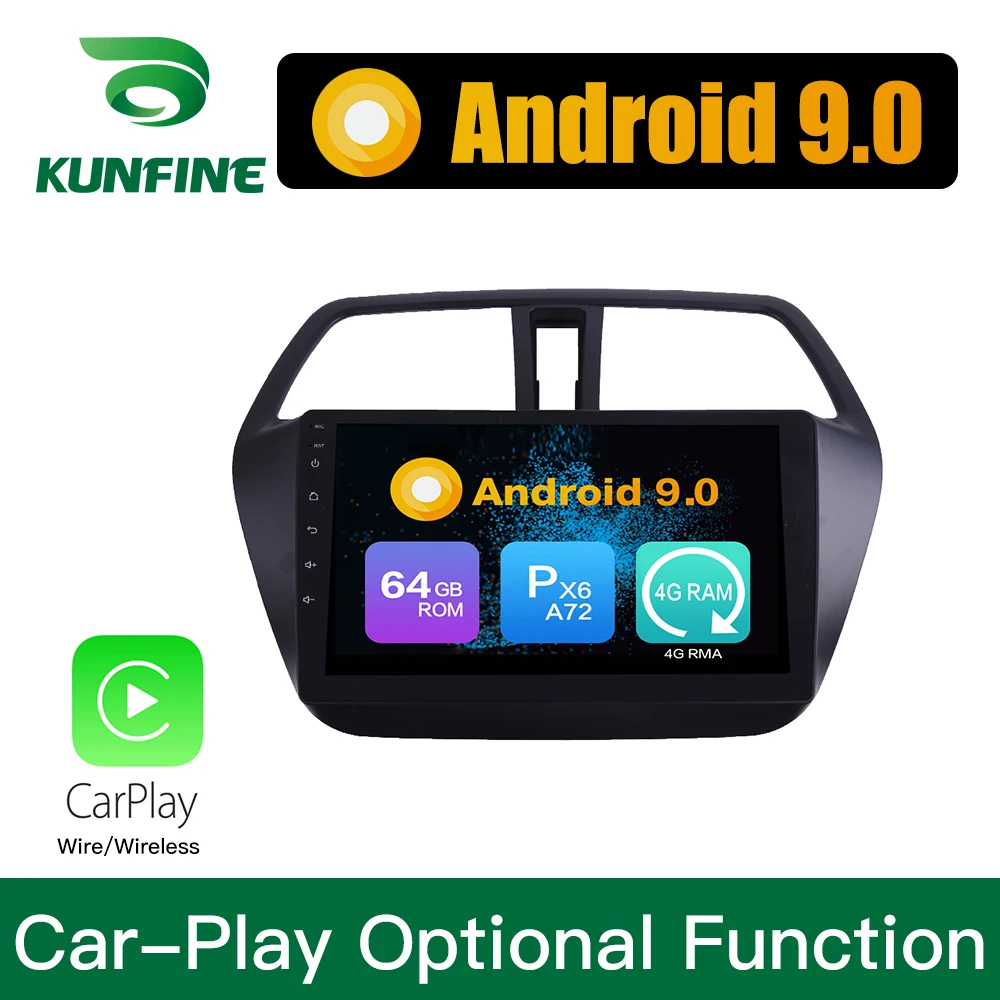 

Android 9.0 Ram 4G Rom 64G PX6 Cortex A72 Car DVD GPS Multimedia Player Car Stereo For Hyundai IX45 2017 Radio Headunit