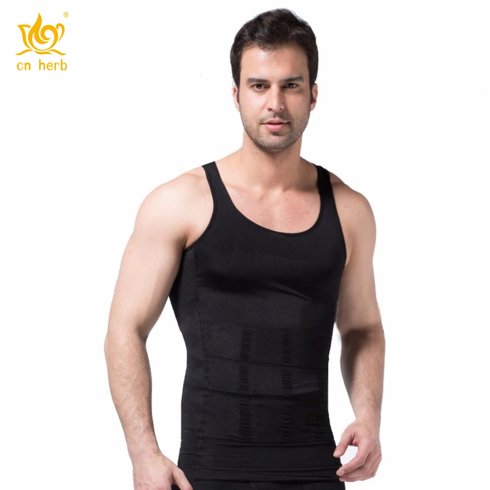 

Cn Herb Mens Posture Correction/support/pain Relief Slimming Body Vest Shirt Free Shipping