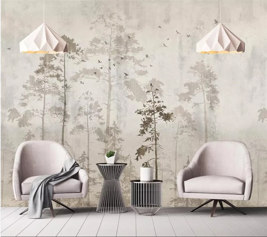 

beibehang Custom wallpaper 3d hand-painted wood background wall living room bedroom mural wall papers home decor papel de parede