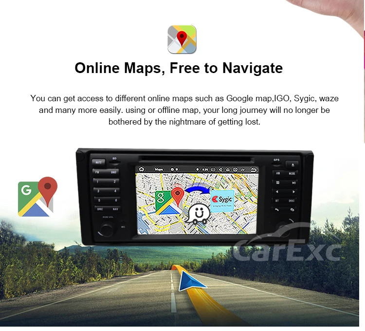 Sale Android 9.0 Quad Core Car GPS For BMW E39 E53 X5 M5 E38 DVD Player Radio BT multimedia Stereo Navigation Carplay 6