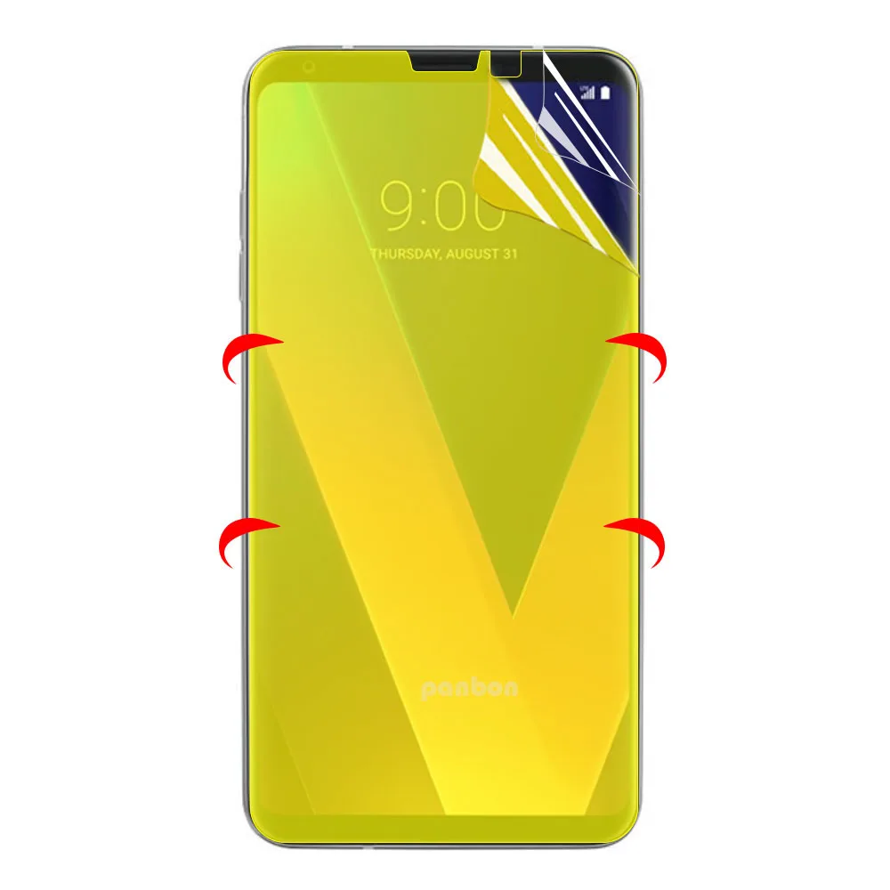 Полностью Гидрогелевая Защитная пленка для LG V20 V30 V40 G5 G6 G7 G8 защита экрана