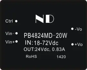 

dcdc power module 24v 48v step down to 24v 0.83A dc dc buck converter regulated switching power supply free shipping