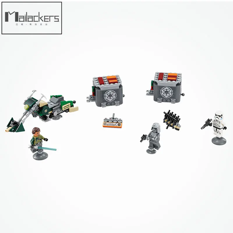 

Legoing Star Wars The Kanan's Speeder Bike Set 251Pcs Model Building Blocks Bricks Compatible Starwars Figures Toys for Children