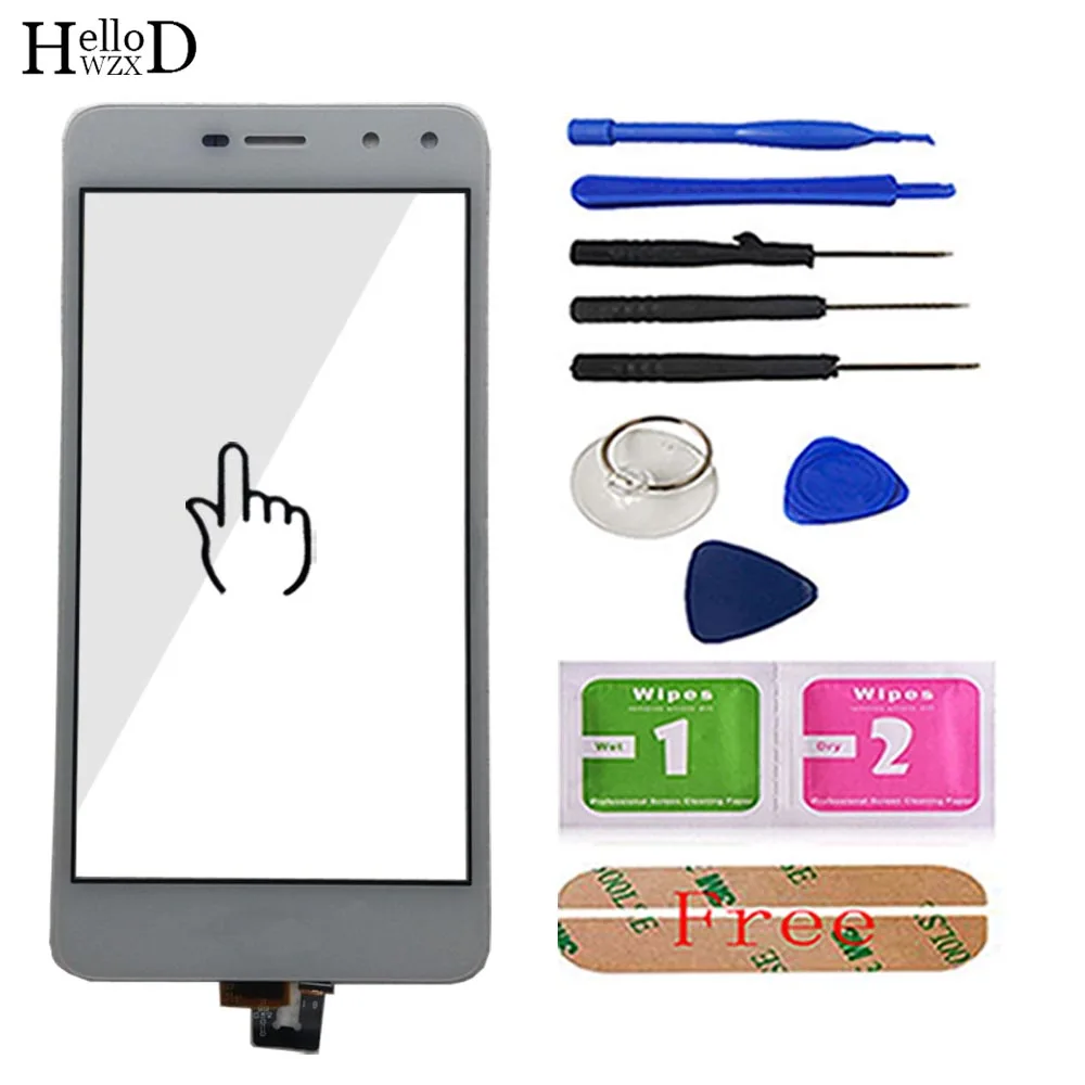 5 ''мобильный сенсорный экран дигитайзер панель для huawei Honor Enjoy 6 сенсорный экран дигитайзер Переднее стекло объектив сенсор инструмент - Цвет: White With Tools