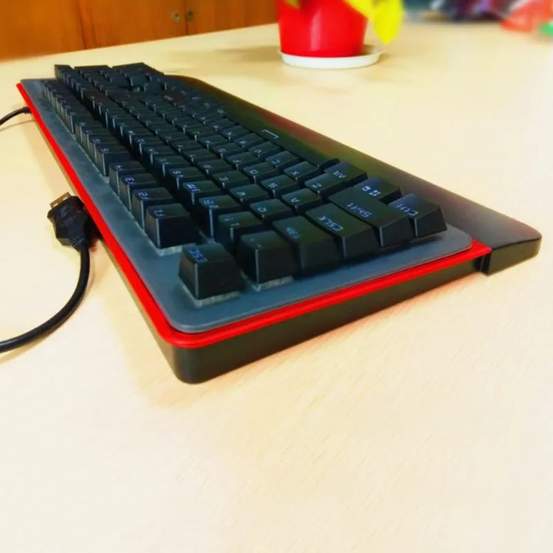 

Mechanical Gaming Keyboard 104 Key USB Metal Wired Waterproof Backlit For Computer @JH