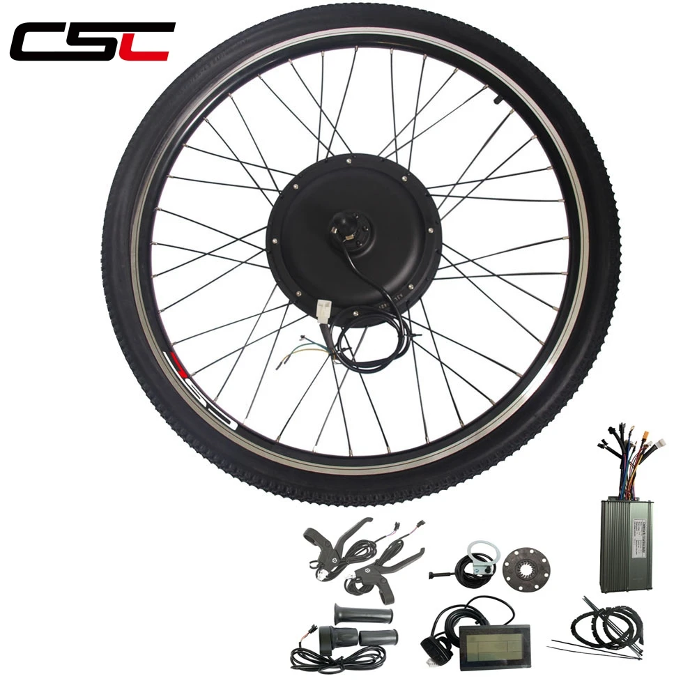 20" 24" 26" 27.5" 28" 29" 700C 48V 1000W Hub E BIKE Conversion Kit For