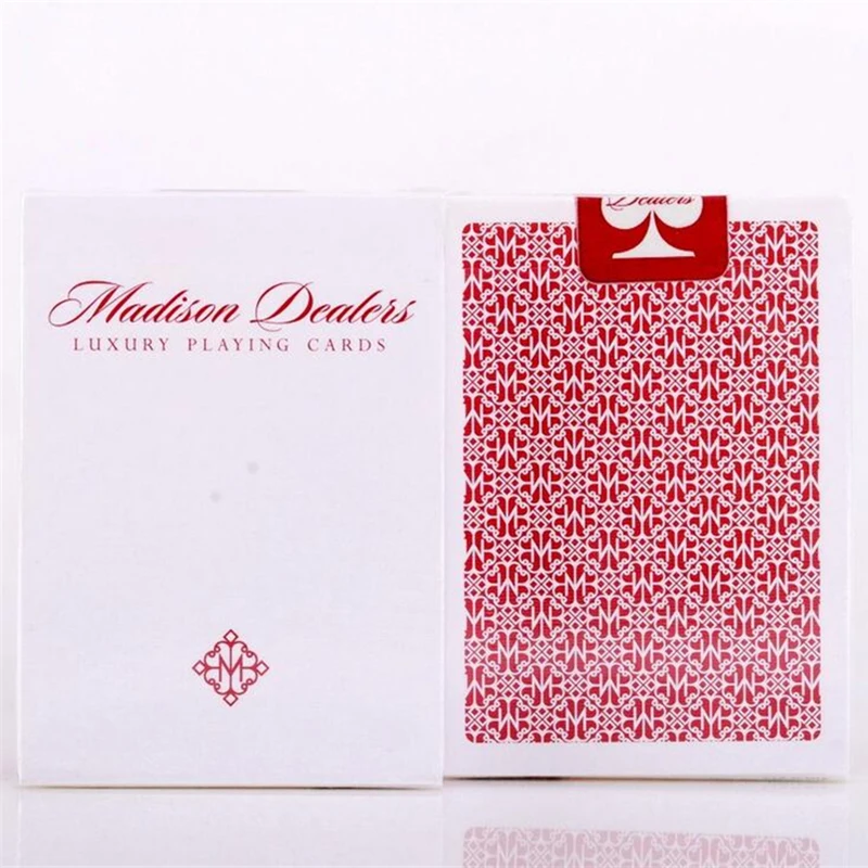 

1 Deck Bicycle Ellusionist Madison Red Bordered Dealers US Playing Cards Magic Poker Magic Deck Magic Tricks 81427