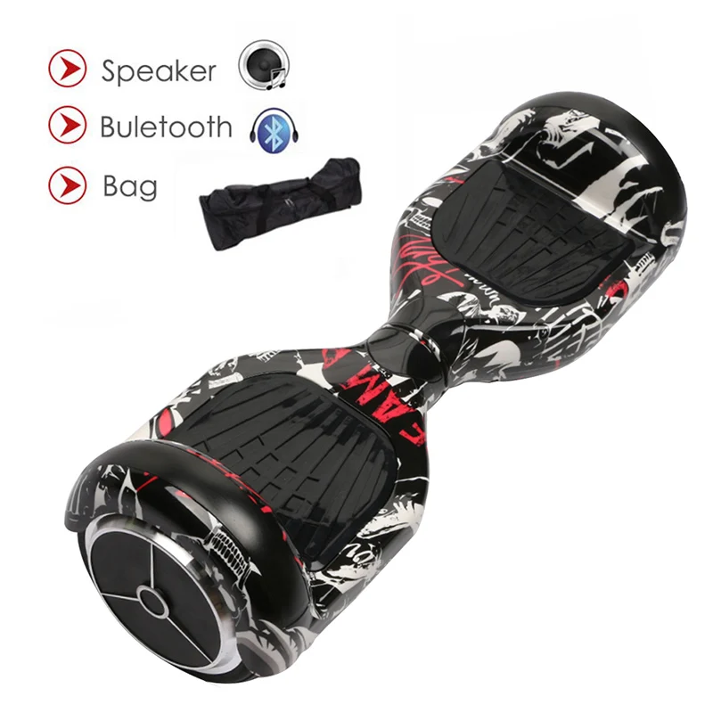 Ховерборд скейтборд 6,5 дюймов самобалансирующийся скутер электрический гироскутер двухколесный Oxboard с Bluetooth динамиком Ховерборд