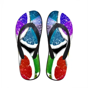 

Noisydesigns Hot Woman flip flop Apple Blueberry Fruits Printed Summer Ladies Outdoor Casual Sandals Fashion Soft Flat Slippers