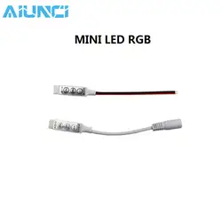 Светодио дный led rgb контроллер Mini 3 ключ DC разъем светодио дный led контроллер RGB для rgb DC12V светодиодные ленты