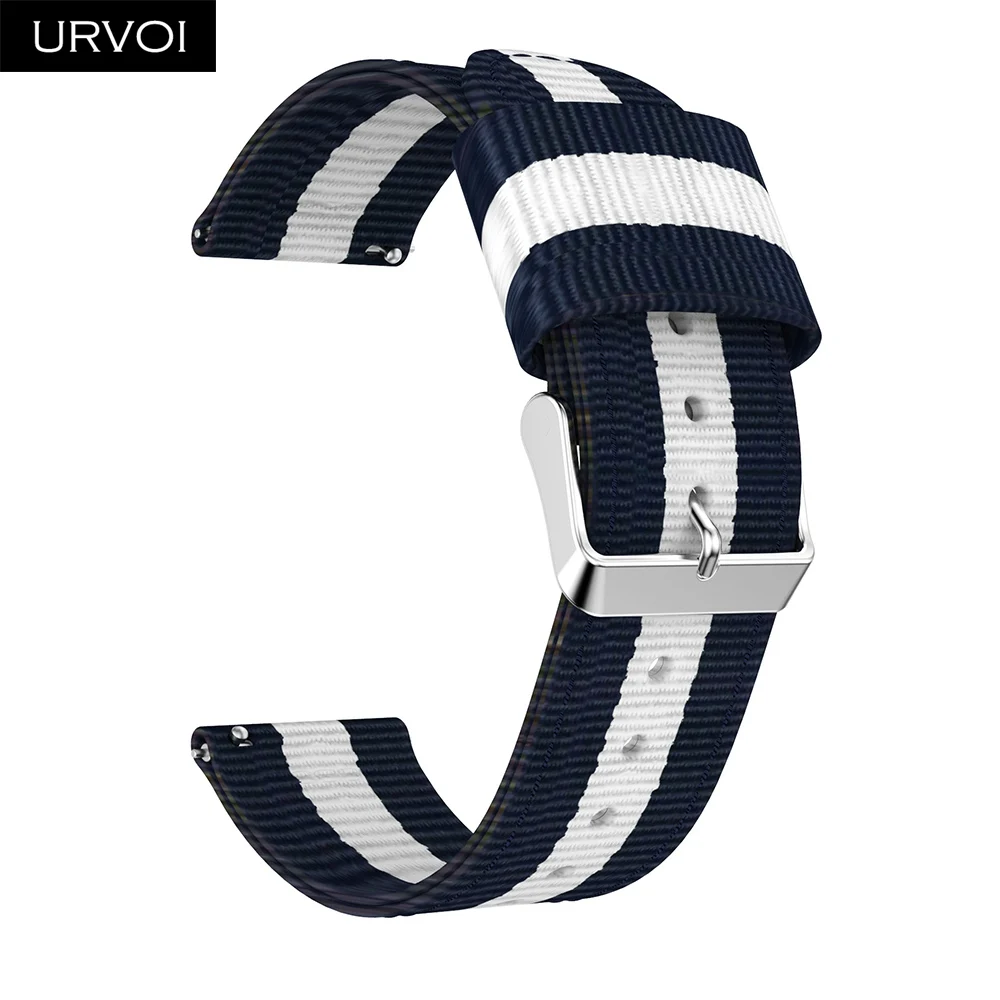 URVOI тканый нейлоновый ремешок для Galaxy Watch активный ремешок из нержавеющей стали с пряжкой сменный прочный браслет цвета 42 46 мм Шестерня S3