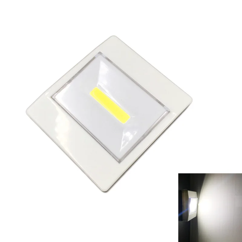 Mini Cob Wall Light LED Night Lights Portable Magnetic Camp Lamp Battery Powered With Switch Magic Tape For Garage Closet Toilet (16)