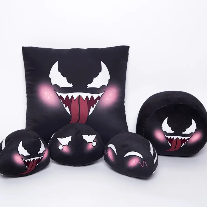 

Marvel Superhero Venom Fashion Personality Toy Spiderman Throw Pillow Cushion Soft Plush Doll Pendant Stuffed Anime Kids Gift