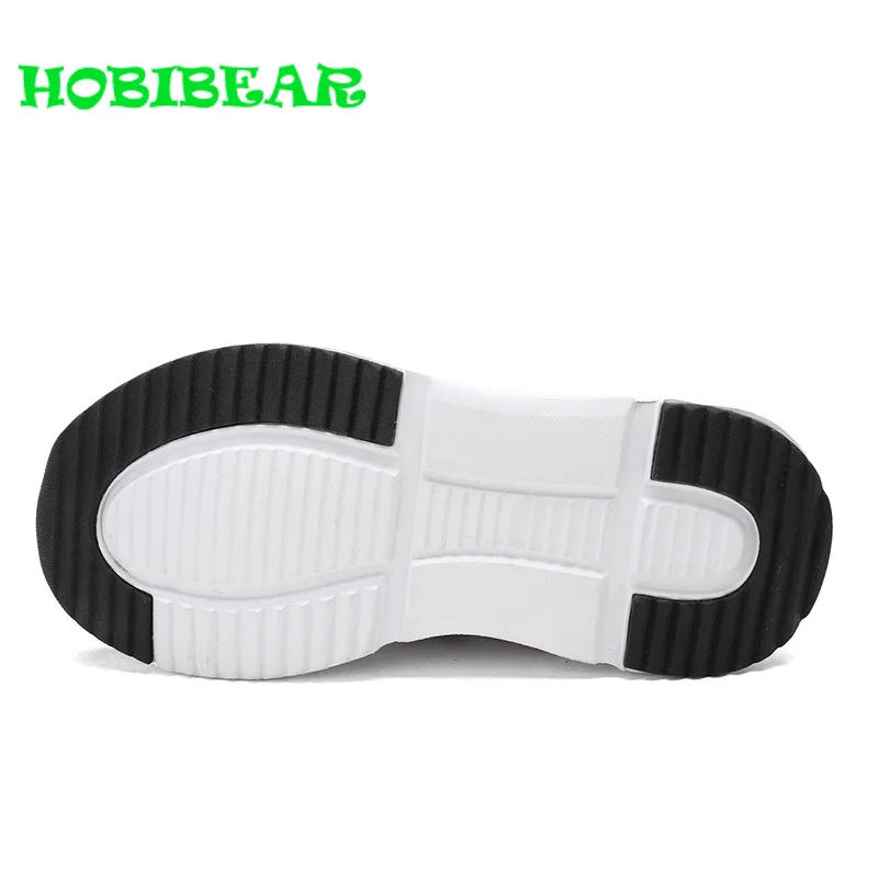 HOBIBEAR Casual Children Boys School Shoes High Top Fashion Girls Kids Socks Shoes Red Black Designer Kids Girls Boy Sneakers