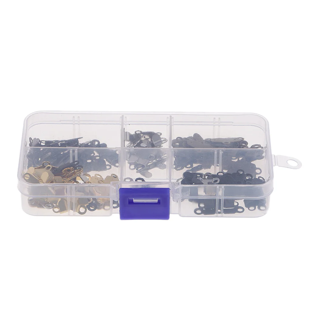50 Sets 5 Colors Metal Sew-on Hooks and Eyes Closures for Trousers Skirt Dress Suits