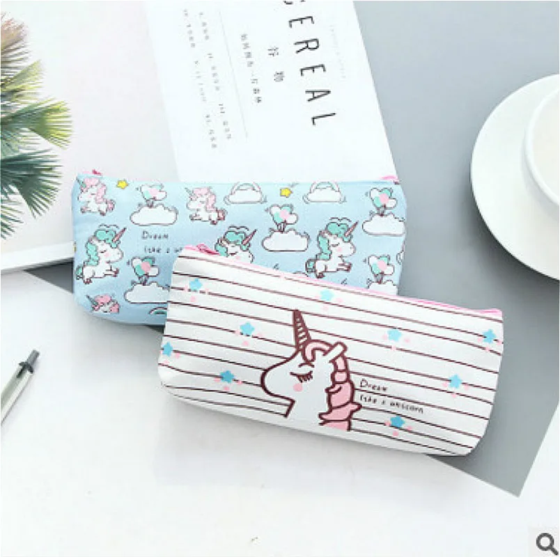 1 шт./продажа чехол карандаш Kawaii с животными милый счастливый единорог