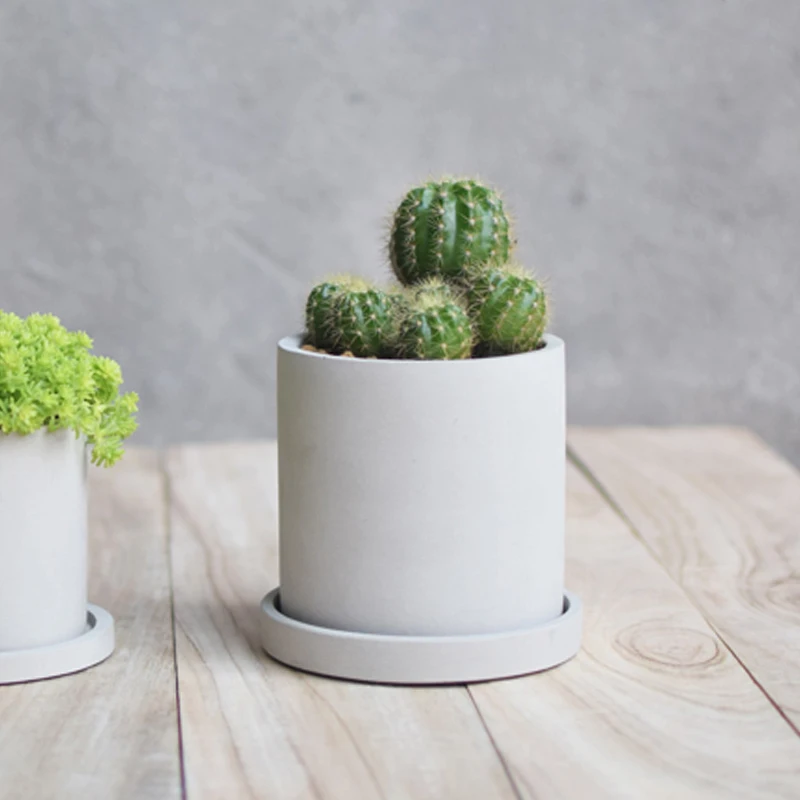 Goede Ronde Siliconen Mal Beton Bloempot Handgemaakte Cement Vaas Schimmel Bonsai Pen Container Thuis Decoratie Tool