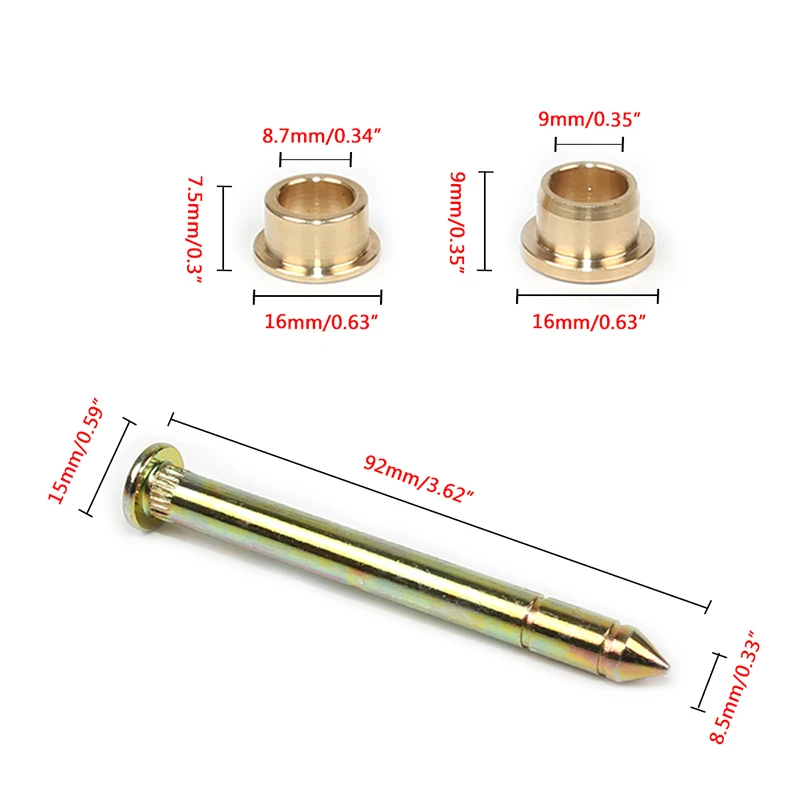 Zinc Plated Steel Door Hinge Pin & Bushing Repair Kit for Ford F150 F250 F350 For Bronco and Other For Ford Trucks & SUV