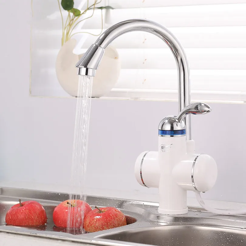 Продажа проточный водонагреватель 220В 3000Вт Кухня Мгновенный водонагреватель кран Электрический проточный водонагреватель мгновенный бойлер для к...