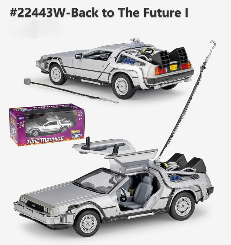 WELLY 1:24 литая под давлением модель автомобиля DMC-12 Delorean машина времени Назад в будущее автомобили игрушки металлические игрушки автомобили Коллекция подарков - Цвет: Back To The Future 1