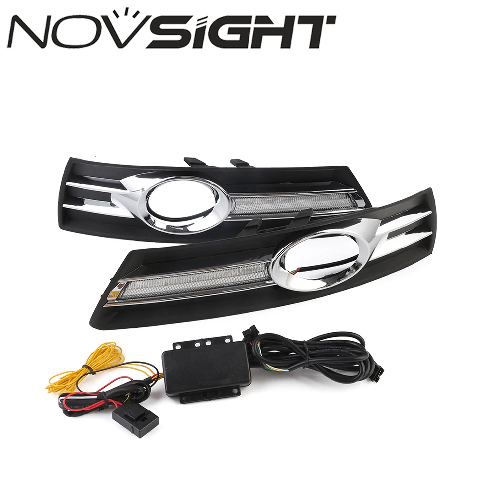 NOVSIGHT Car LED Daytime Running Light Fog Lamp For Volkswagen Passat