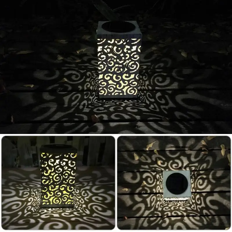 Hanging LED Square Cloud Solar Lamps Light Waterproof Landscape Lantern Night Light Solar Power Outdoor Garden Decorative Lamp outdoor courtyard solar power led hanging night light