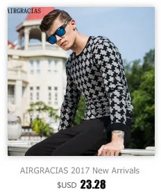 AIRGRACIAS новое поступление мужские модные пуловеры с узором хлопок мужские повседневные пуловеры с круглым вырезом и длинными рукавами свитер